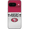 NFL San Francisco 49ers White Striped Google Pixel 9 Skin